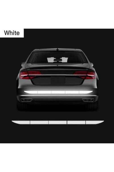 Choice 1 set white Car Sticker Reflective Warning Safety Tape Anti Collision ...