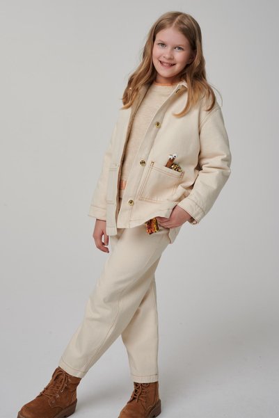 Lia Lea Girl's Beige Coat