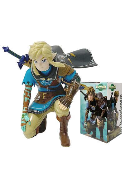 Choice Bandai with box 12cm Legend Of Zelda Anime Link Kingdom Of Tears Squat...
