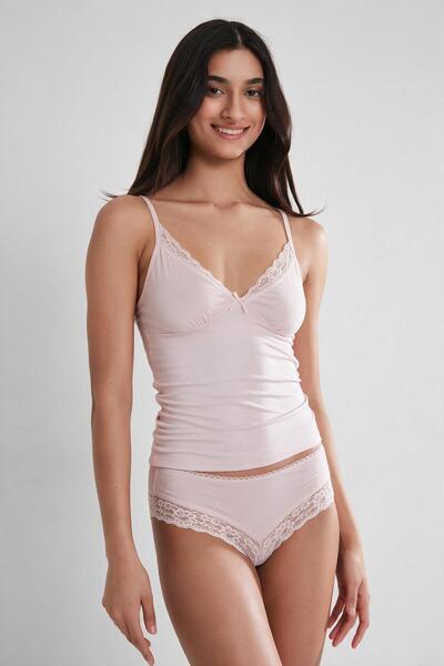 Pierre Cardin Combed Cotton Athlete Panties Women's Underwear Set - 396 Powder