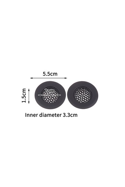 Choice11 B1 2PCS Silver/White/Black Kitchen Stainless Steel Sink Filter Mesh ...