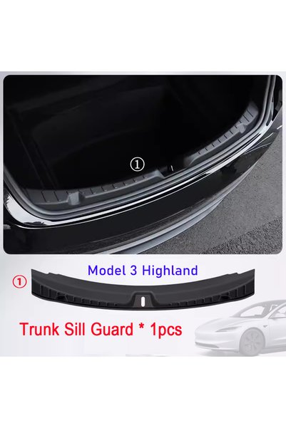 Choice5 Model 3 Highland 1pc USVOTOV Trunk Sill Cover Protector for Tesla Mod...