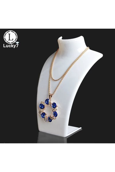 Choice White Acrylic Portrait Model Jewelry Display Stand - Necklace Pendant ...