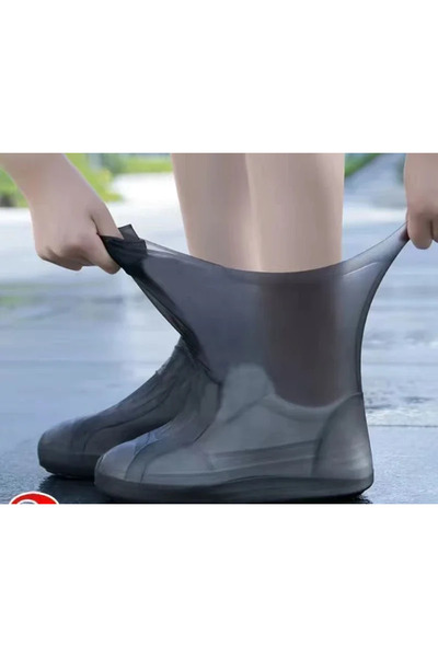 Choice black 1 Pair Silicone WaterProof Shoe Covers Lip-resistant Rubber Rain...