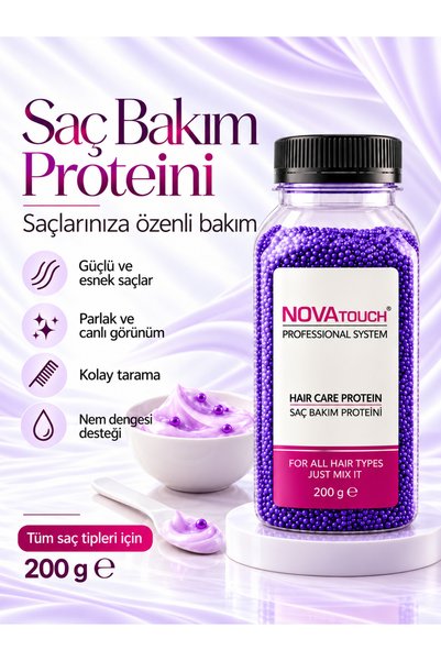 novatouch Yıpranmış Saçlar için Protein Tozu 200 g