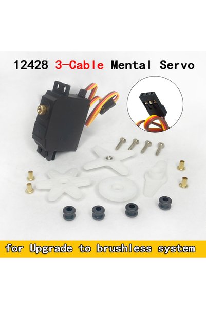 Choice 12428 3 cable servo 5 Cable 3 Cable RC Servo Metal Gear Servo Upgraded...