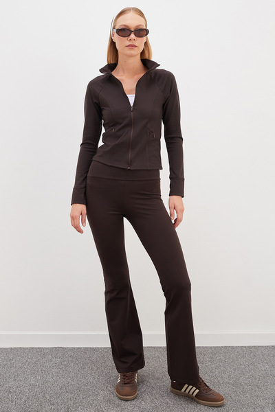 Fulla Moda High Waist Stretchy Fabric Flare Leggings