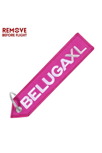 choice2 Purple BELUGAXL Aviation Keychain A320neo Logo Both Sides Embroidery ...