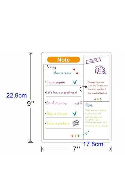 Choice 1Pc Magnetic Calendar For Fridge Monthly Weekly Planner Calendar Table...