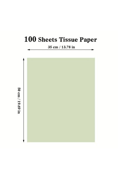 choice2 sage 100pcs 35x50cm 50PCS/100pcs Sage Green Tissue Paper – 35x50cm or...