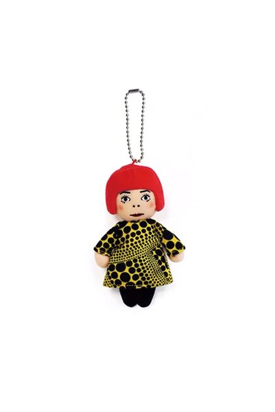 Choice 10cm 10cm New Yayoi Kusama humanoid Polka-dot No face Man keychain bag...