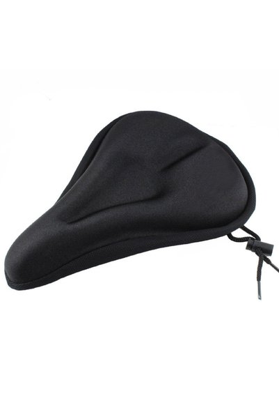 Choice black 3D Soft Thickened Bicycle Seat Breathable Bicycle Saddle Seat Co...
