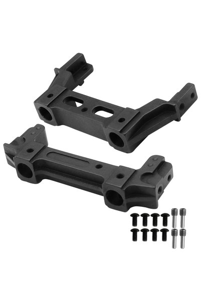 Choice Black Front Rear Aluminum Alloy Front Rear Rail Bumper Mounts Stand fo...