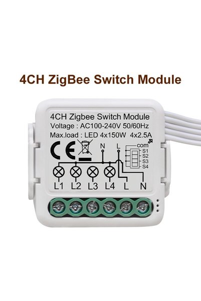 Choice وحدة تحكم JR-ZDS05 GIRIER Tuya ZigBee 3.0 بقوة 10 أمبير للمنزل الذكي، ...