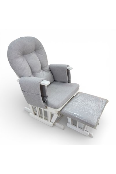 miila - Luxury Nursery Glider Chair & Ottoman Grey