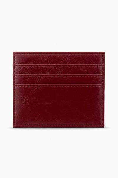 HAKKE Women's Patent Leather Look Slim Card Holder Wallet