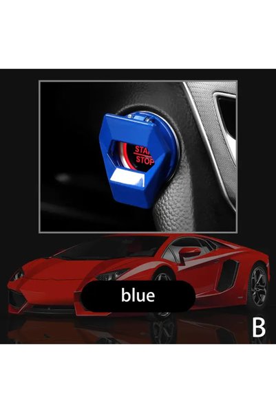 Choice 1PCS Blue New universal car engine start stop switch button protective...