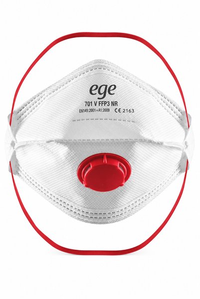 EGE MASKE Ege Ffp3 701 Ventilli Katlanır Toz ve Solunum Maskesi 10'lu