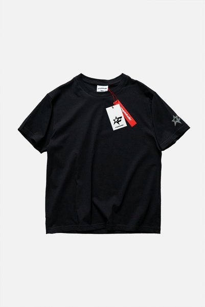 Crupt Studio Reflective Nova Black Slim Fit Black Men's T-Shirt