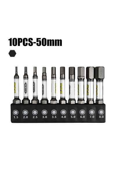 choice2 10PCS H1.5-H8 1/4 Screwdriver Bit Set Impact Drill Batch Head Torx He...
