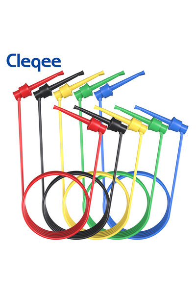 Choice Cleqee P1520 5 قطع مشبك اختبار مع أسلاك اختبار صغيرة لأدوات SMD IC، سل...
