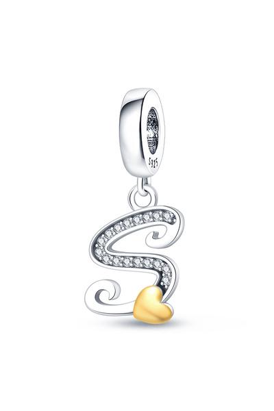 Choice21 PAC368-s 100% 925 Sterling Silver English 26 Letters A-Z Zircon Char...