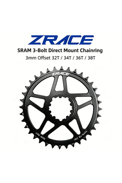 Choice 36t ZRACE 10s 11s 12s Chainrings, Eagle Tooth 7075AL CNC, Offset 3mm, ...