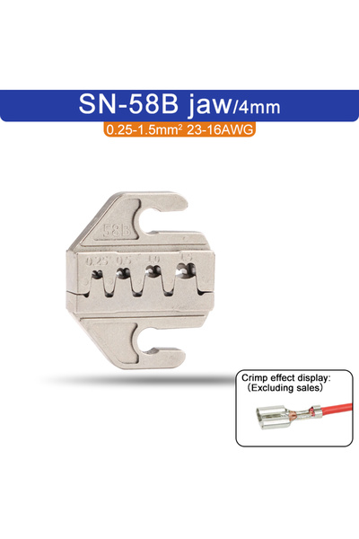 Choice7 SN-58b jaw 1 pcs SN Crimping Pliers Jaw(Width 4mm/Pliers 190mm) Powde...