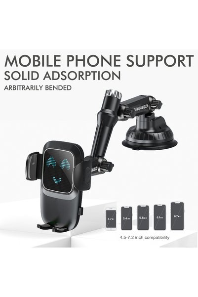 Choice BLACK Universal Large Truck Extended Suction Cup Type Car Holder Fixed...