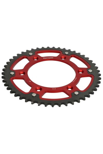 SUPERSPROX Pinion Lant Spate Aluminiu / Număr de dinți: 49 RST-210:49-RED