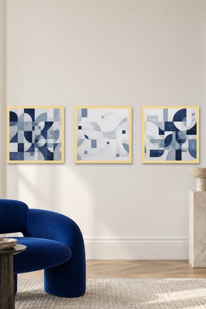 Atlas Sanat Galerisi Σετ αφηρημένων καμβάδων 3 τεμαχίων Σετ καμβάδων 3 τεμαχί...