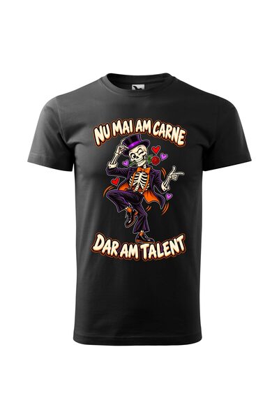Malfini Tricou personalizat "Nu mai am carne", Negru, Barbat, Bumbac 100%,