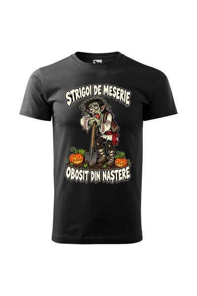 Malfini Tricou personalizat "Strigoi de meserie", Negru, Barbat, Bumbac 100%,