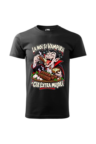 Malfini Tricou personalizat "Extra mujdei", Negru, Barbat, Bumbac 100%,