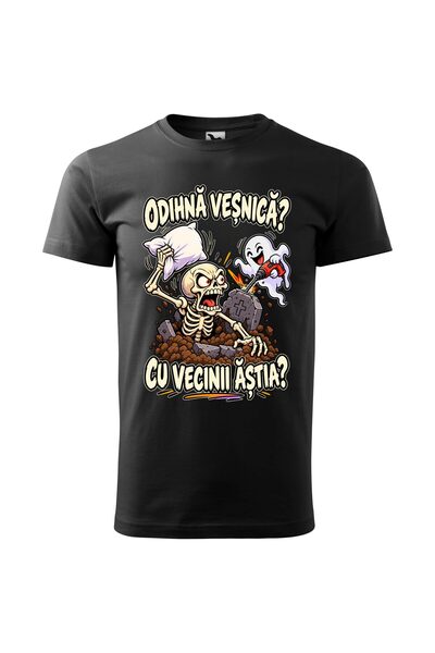 Malfini Tricou personalizat "Odihna vesnica", Negru, Barbat, Bumbac 100%,