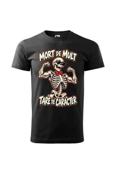 Malfini Tricou personalizat "Mort de mult", Negru, Barbat, Bumbac 100%,