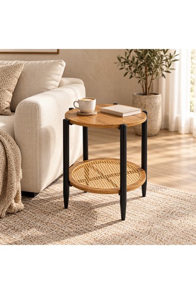 AL IALM طاولة جانبية، طاولة قهوة حديثة لغرفة المعيشة وغرفة النوم 45*55 سم