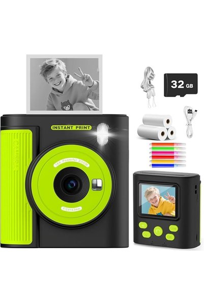ZONEY Instant Print Camera for Kids, Birthday Gifts for Girls Boys,1080P Kids...