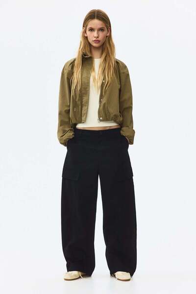 H&M Barrel cargo trousers