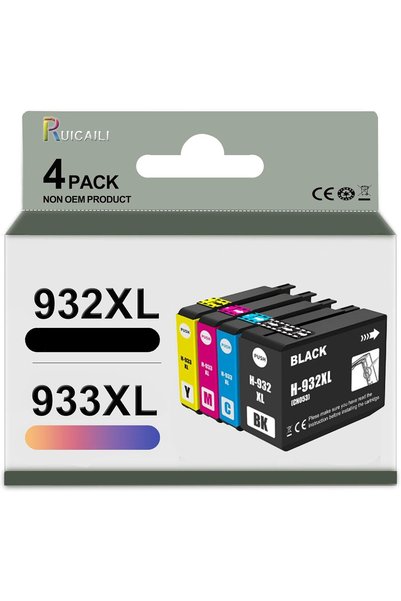 GENERAL خرطوشة حبر متوافقة مع HP 932XL 933XL لطابعات HP Officejet 7110 7612 7...