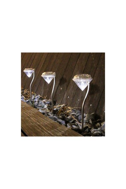 OEM Set 4 Lămpi Solare LED, pentru Grădină, Senzor de Lumină, IP65, Lumină Al...