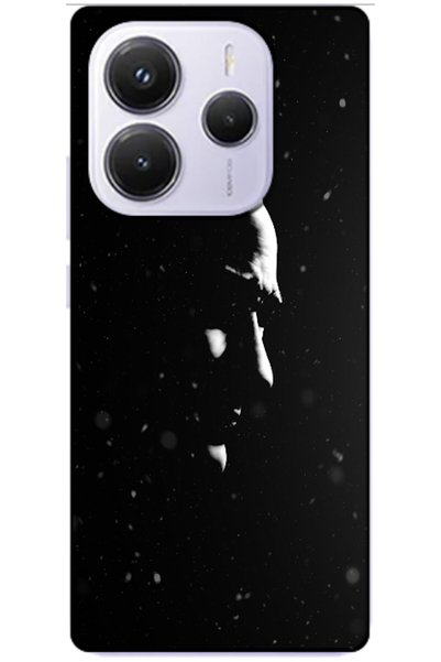 Zebana Redmi Note 14 Compatible Case Ataturk Silhouette Silicone Case (Printed)