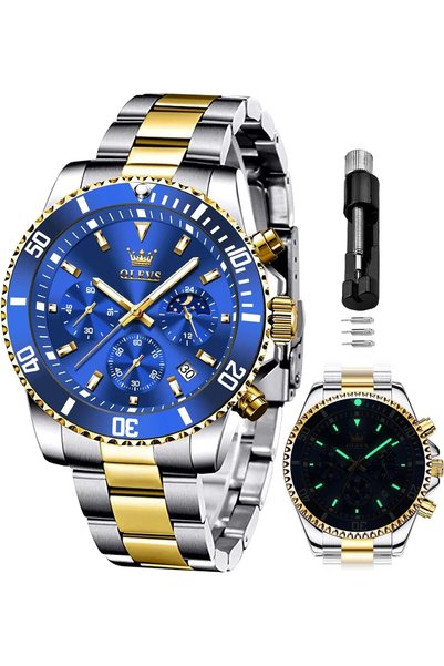 OLEVS Mens Watches Minimalist Ultra Thin Fashion Casual Analog Quartz Date Wa...