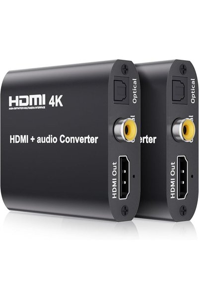 TERRIFI مستخرج وموزع الصوت 4K HDMI 1.4 - HDR 1080P/60Hz ومخرج قناة SPDIF 5.1