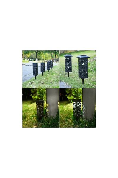 OEM Set 6 Lămpi Solare LED, Tip Felinar, pentru Grădină, 0.2W, IP65, Lumină A...
