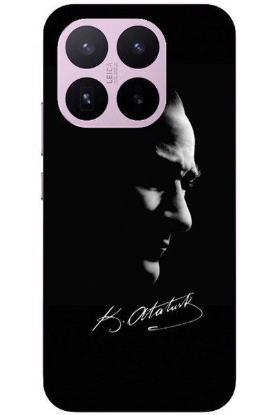 Zebana 17 Compatible Case Mustafa Kemal Atatürk Black Silicone Case (Printed)