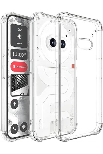 GENERAL غطاء هاتف شفاف مناسب لهاتف Nothing Phone (2a)، نحيف ومرن، مقاوم للصدم...