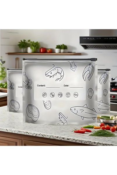 Generic Reusable Titanium Aluminum Foil Refrigerated Fresh Food Bag, Reusable...