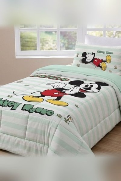 Özdilek Disney Sleeping Set Ranforce Single Mint Mickey Positiv