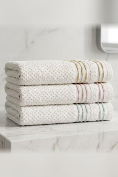Özdilek Bronie Colorful 3-Piece Boxed Towels